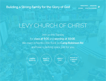 Tablet Screenshot of levychurchofchrist.org